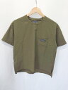 ◇ Θ φ THOUSAND MILE サウザンドマイル 裾スリット 半袖 Tシャツ カットソー サイズF カーキ レディース E 【中古】(4)