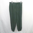 ◇ ⊇ antiqua tree cafe アンティカ 柄 イージースウェットパンツ サイズF ブラック系 レディース E 【中古】
