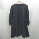 ◇ ⊇ KOBE LETTUCE コウベレタスレタス ニット 長袖 ロング ワンピース サイズM ブラック系 レディース E 【中古】