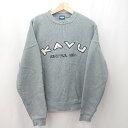 ◇ ⊇ KAVU カブー 裏起毛 長袖 スウェットトレーナー サイズS ブルー系 レディース E 【中古】