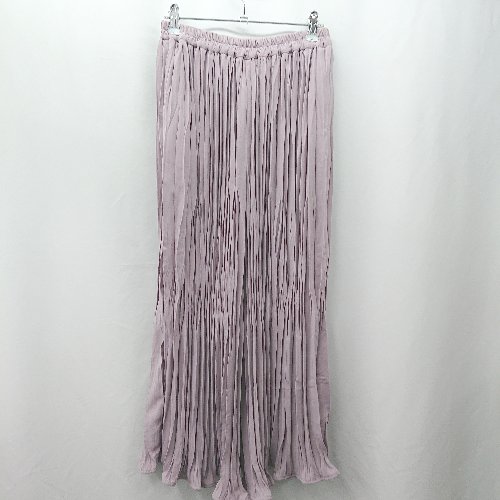 ◇ Θ avecmoi アヴェクモワ ウエストゴム フレアパンツ サイズM ピンク系 レディース E 【中古】