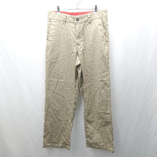 ◇ Θ VOLCOM ストレートパンツ サイズ32 ブラウン系 メンズ E 【中古】