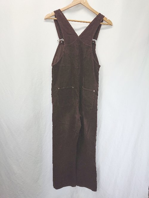 ◇ ⊆ mline エムライン コーデュロイ サロペット サイズF ブラウン レディース E 【中古】