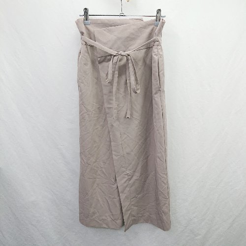 ◇ Θ nano universe ナノ ユニバース ウエストゴム ロング タイト スカート サイズF ブラウン系 レディース E 【中古】