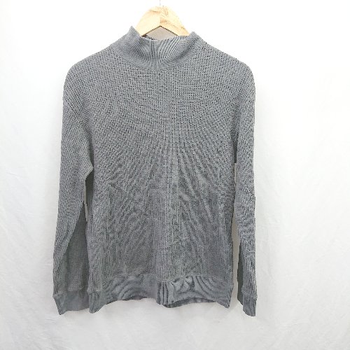 ◇ ⊂ UNITED ARROWS 長袖 ワッフルサーマルハイネックトレーナー サイズS グレー系 メンズ E 【中古】