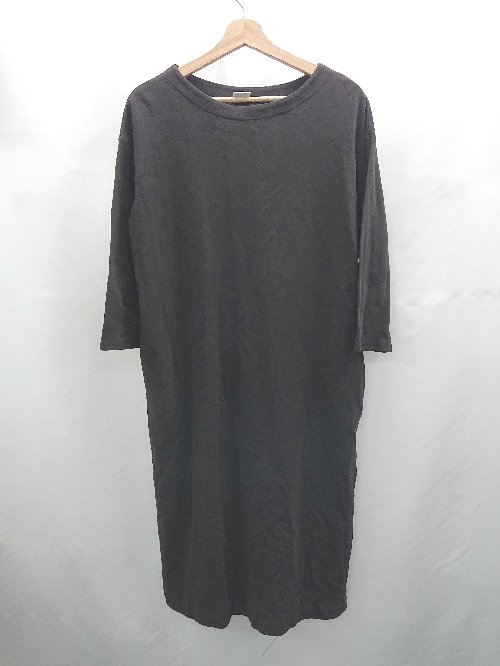 ◇ ⊂ URBAN RESEARCH DOORS 七分袖 膝下丈 ワンピース サイズF ブラック系 レディース E 【中古】