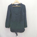 ◇ ⊇ Simplicite シンプリシテェ 無地 長袖 ニットセーター サイズ表記なし ネイビー系 レディース E 【中古】