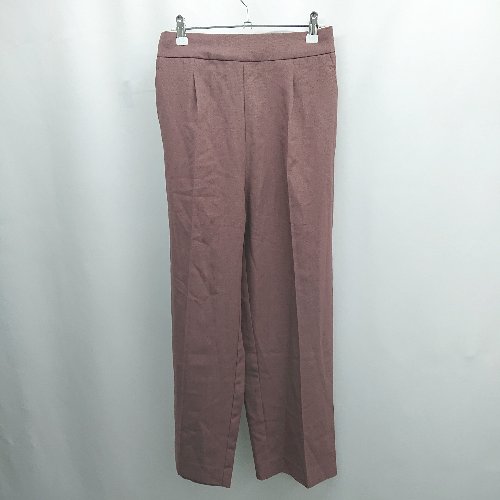 ◇ Θ GLOBAL WORK グローバルワーク スラックスパンツ サイズL レンガ系 レディース メンズ E 【中古】