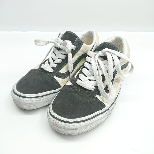 ◇ Θ VANS ヴァンズ スエード系 ローカットスニーカーシューズ サイズ23. ブラック系 レディース E 【中古】