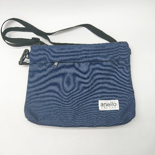 ◇ Θ anello アネロ ショルダー付属 ショルダーポーチ ネイビー系 レディース E 【中古】