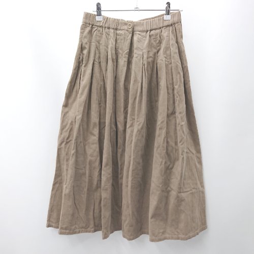 ◇ ⊇ FORK&SPOON フォーク＆スプーン ロング フレア スカート サイズ2 キャメル系 レディース E 【中古】