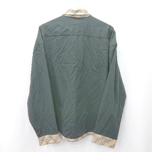 ◇ ⊂ INTER FACTORY インターファクトリー チェック柄 長袖 シャツ サイズL ブラック ベージュ系 メンズ E 【中古】