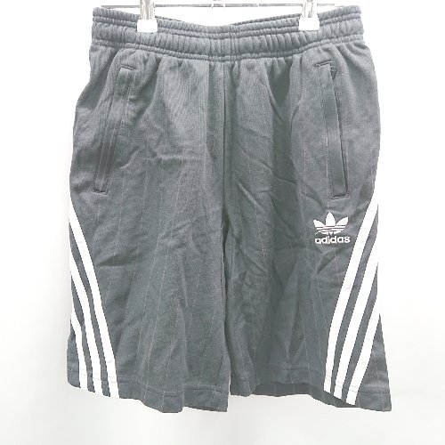◇ adidas アディダス ウエストゴム ロゴ刺繡 スポーティー 大人 ハーフパンツ サイズS ブラック系 メンズ E 【中古】 ◇ adidas アディダス ウエストゴム ロゴ刺繡 スポーティー 大人 ハーフパンツ サイズS ブラック系 メンズ E 【中古】