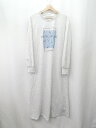 ◇ ⊂ SHIEN シーン プリント 長袖 ロング スウェットワンピース サイズ グレー系 レディース E 【中古】