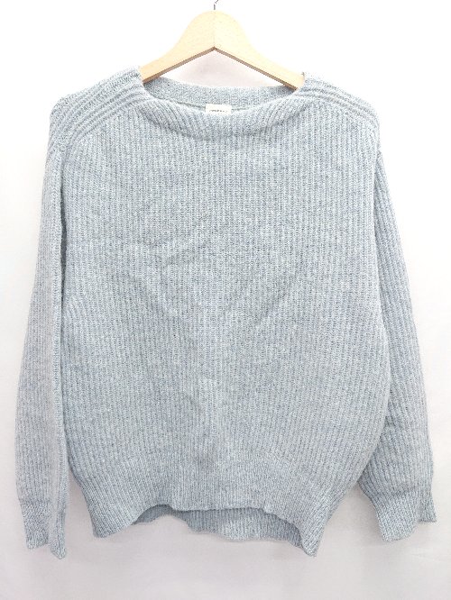 ◇ ⊆ URBAN RESEARCH DOORS ウール100% メランジ 長袖 ニット サイズM ライトブルー レディース E 【中古】