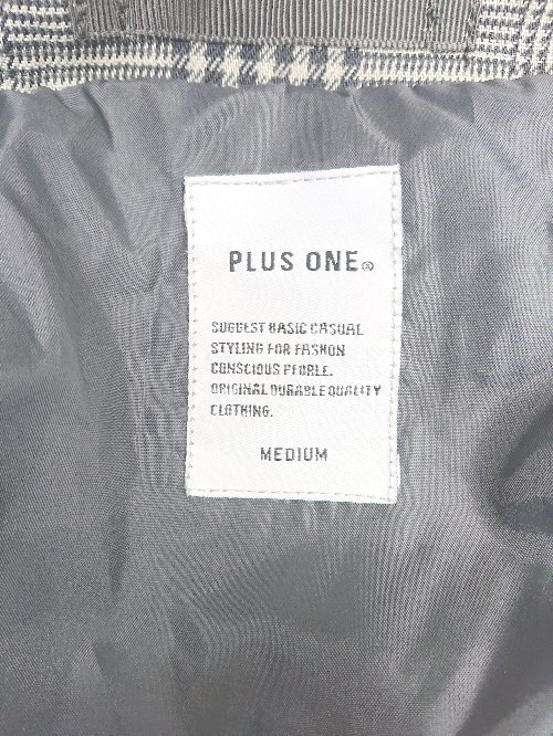 ◇ ⊇ Right-on ライトオン チェック柄 長袖 ジャンパー　ブルゾン サイズM グレー メンズ E 【中古】