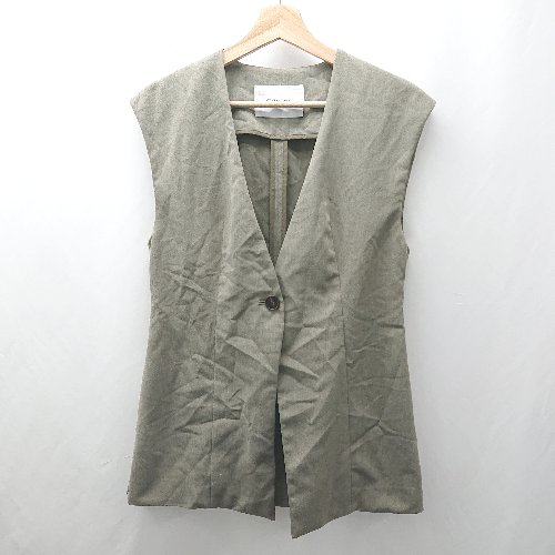 ◇ Θ STYKEMIXER 無地 ノースリーブ ノースリーブベスト サイズF カーキ系 レディース メンズ E 【中古】 ◇ Θ STYKEMIXER 無地 ノースリーブ ノースリーブベスト サイズF カーキ系 レディース メンズ E 【中古】