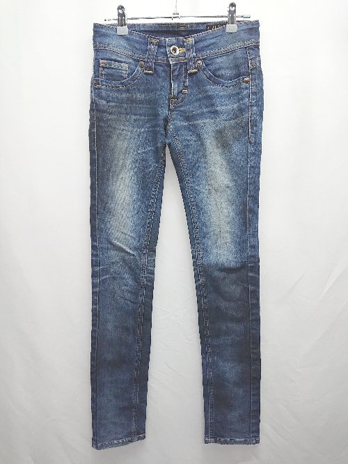 ◇ Θ EDWIN Something エドウイン サムシング スキニー パンツ サイズXS ブルー レディース E 【中古】