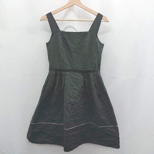 ◇ Θ CHILLEA 無地 膝下丈 サロペット風 スカート サイズ38 ブラック系 レディース E 【中古】 ◇ Θ CHILLEA 無地 膝下丈 サロペット風 スカート サイズ38 ブラック系 レディース E 【中古】
