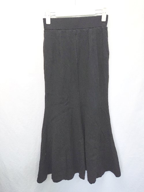 ◇ Θ KBF アーバンリサーチ コットン ロング丈 マーメイド スカート サイズF ブラック レディース E 【中古】