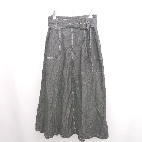 ◇ ⊂ GORGE　ゴージ ロング丈 フレア デニムスカート サイズF グレー系 レディース E 【中古】