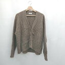 ◇ ⊇ BEAUTY&YOUTH ビューティ&ユース UNITED ARROWS 無地 長袖 ニットセーター サイズ表記なし ブラウン系 レディース E 【中古】
