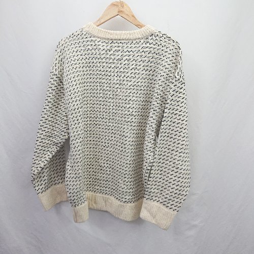 ◇ ⊇ MACOBER マコバ 総柄 ミドルゲージ 長袖 セーター サイズ表記なし ベージュ系 レディース E 【中古】