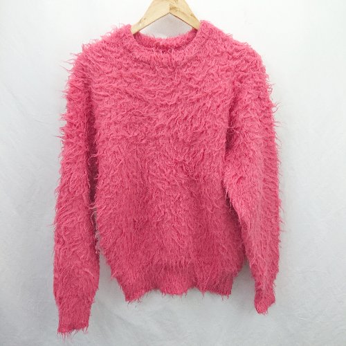 ◇ ⊇ SMILELAND ミドルゲージ シャギーニット 長袖 ニット サイズM ピンク系 レディース E 【中古】
