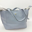 ◇ Θ legato largo レガートラルゴ ハンドバッグ 2way ブルー系 レディース E 【中古】