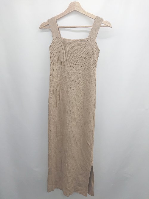 ◇ ⊂ Andemiu アンデミュー - ロング リブキャミソールワンピース サイズF ブラウン系 レディース E 【中古】(4)