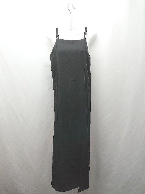 ◇ ⊂ ap retro アプレトロ 袖なし - ロング キャミソールワンピース サイズF ブラック系 レディース E ..