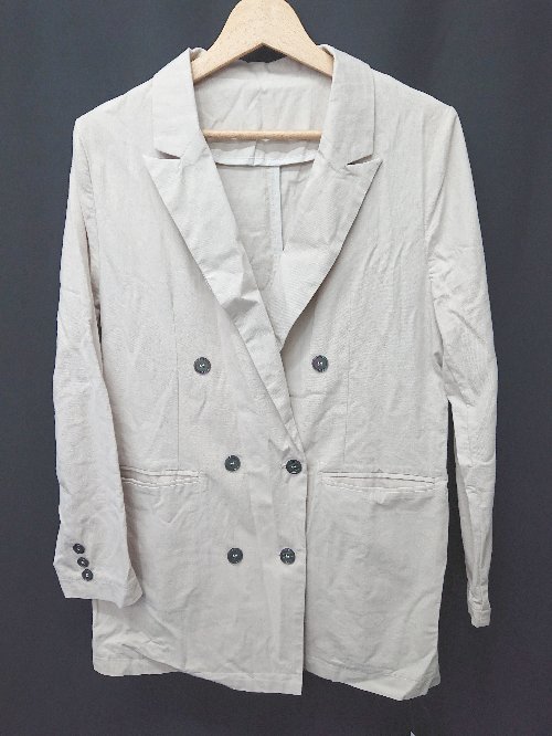 ◇ ◎ ●未使用● Θ marvelous by Pierrot コットン100% 長袖 ジャケット サイズL ベージュ レディース E 【中古】