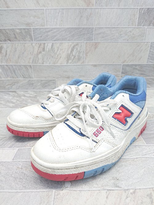 ◇ Θ New Balance ニューバランス ローカット スニーカー シューズ サイズ23.5cm ホワイト レディース E 【中古】