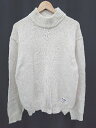 ◇ ⊆ ADMIX/ATELIER SAB MEN ハイネック 長袖 ニット サイズL ライトベージュ メンズ E 【中古】