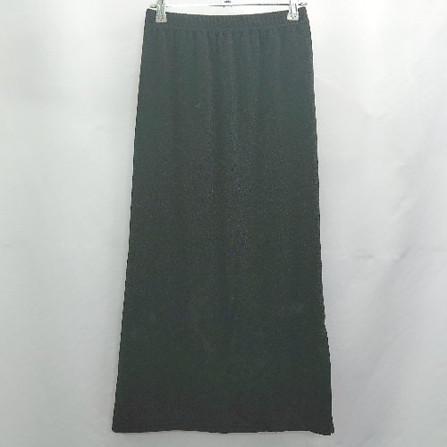 ◇ Θ Ada. エイダ ラメ ロング丈 タイト スカート サイズF ブラック レディース E 【中古】