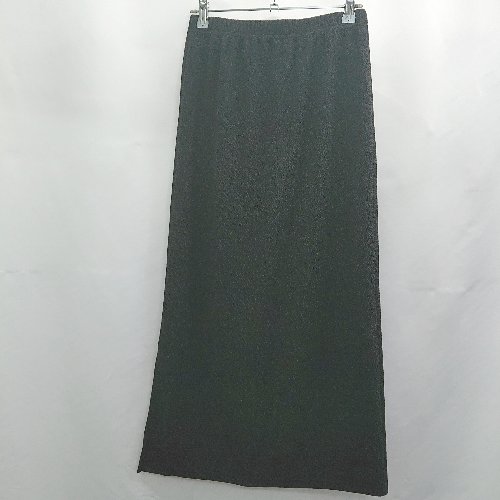 フクワウチの◇ Θ Ada. エイダ ラメ ロング丈 タイト スカート サイズF ブラック レディース E 【中古】｜アングル2