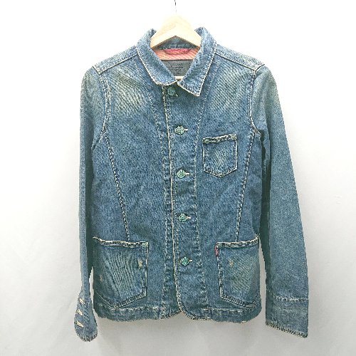 ◇ ⊇ Levi's リーバイス カジュアル 長袖 デニムジャケット サイズM ブルー系 メンズ E 【中古】 ◇ ⊇ Levi's リーバイス カジュアル 長袖 デニムジャケット サイズM ブルー系 メンズ E 【中古】