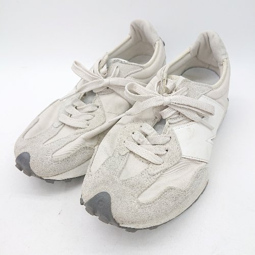 ◇ Θ New Balance ニューバランス ロゴワンポイント ローカット スニーカー シューズ サイズ24.5 グレー系 レディース E 【中古】