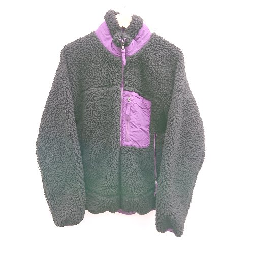 ◇ ⊇ coen 長袖 リバーシブルレトロ アウトドアボアジャケット サイズ表記なし ブラック系 メンズ　レディース E 【中古】