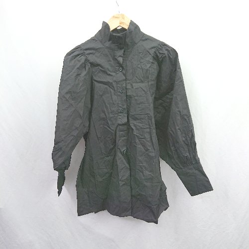 ◇ ⊇ Jewelobe ジュエローブ コットン100% 長袖 チュニック シャツ サイズF ブラック系 レディース E 【中古】 ◇ ⊇ Jewelobe ジュエローブ コットン100% 長袖 チュニック シャツ サイズF ブラック系 レディース E 【中古】