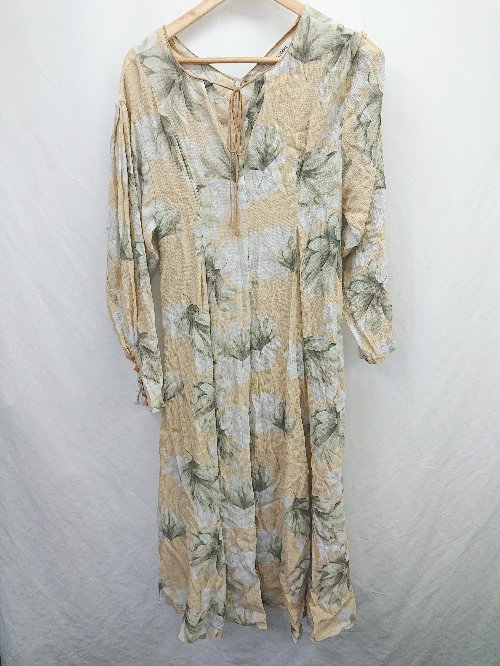 ◇ ⊂ COCODEAL ココディール 花柄 長袖 ロング丈 ワンピース サイズ2 マルチカラー レディース E 【中古】