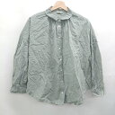 ◇ ⊂ SM2 サマンサ モスモス 無地 長袖 長袖シャツ サイズF グリーン系 レディース メンズ E 【中古】