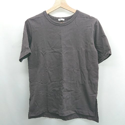 ◇ ⊂ 1_OF MINE ワンオブマイン 五分袖 Tシャツ カットソー 表記なし チャコールグレー系 レディース E 【中古】