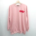 ◇ ⊇ GORGE ゴージ 刺繡入り 長袖 長袖シャツ サイズ表記なし ライトピンク系 レディース メンズ E 【中古】