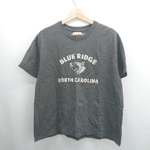 ◇ Θ φ FREAK'S STORE フリークスストア イラスト 半袖 Tシャツ カットソー サイズF チャコールグレー系 レディース E 【中古】