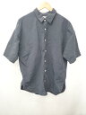 ◇ ⊂ BELIEVE ナイロン 半袖 シャツ ネイビー レディース メンズ E 【中古】