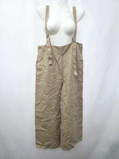 ◇ Θ BEAMS ビームス ワイド サロペット サイズM ベージュ レディース E 【中古】 ◇ Θ BEAMS ビームス ワイド サロペット サイズM ベージュ レディース E 【中古】