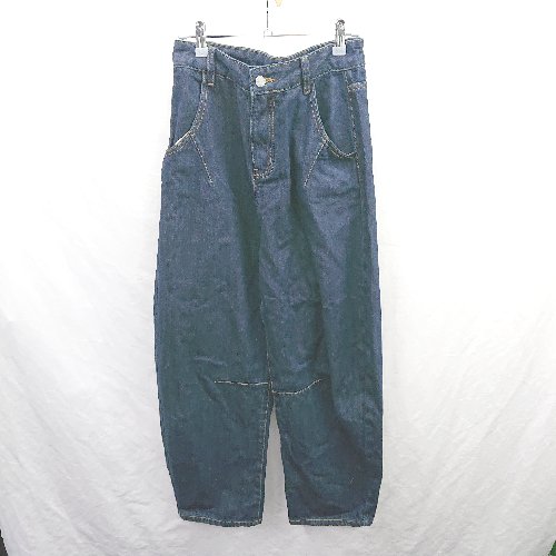 ◇ Θ ファシル 無地 ワイドテーパードデニムパンツ サイズ2 ネイビー系 メンズ E 【中古】 ◇ Θ ファシル 無地 ワイドテーパードデニムパンツ サイズ2 ネイビー系 メンズ E 【中古】