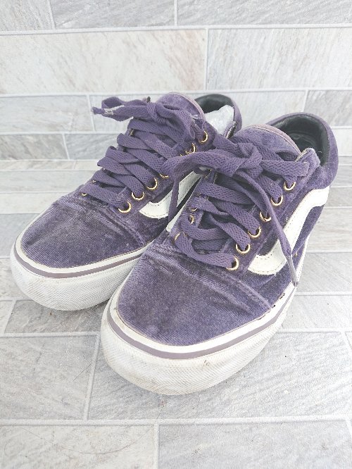 ◇ Θ VANS ヴァンズ 厚底 スニーカー サイズ23.5cm パープル系 レディース E 【中古】