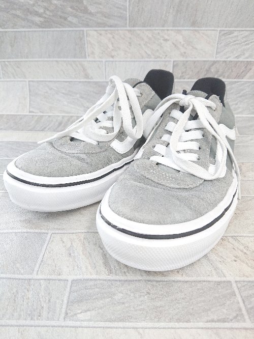 ◇ Θ VANS ヴァンズ V3838 SC モデューロ スニーカー シューズ サイズ24.5 カーキ系 レディース E 【中古】